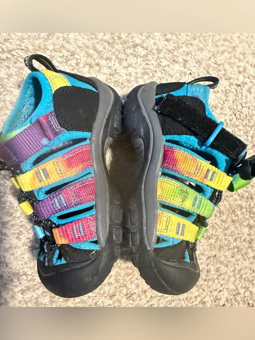 Keen Little Kids' Newport H2 Multicolor Closed-Toe Water Shoes sz 8 summer casua
